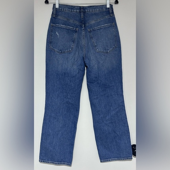 A.N.A. Highest Rise Vintage Denim Distressed Straight Jeans Size 2 - Picture 2 of 8